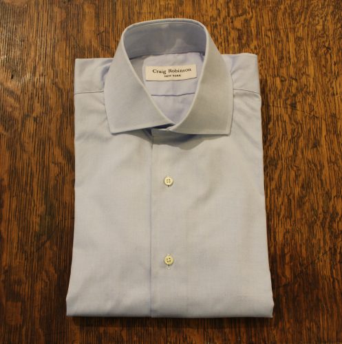 Blue Pinpoint French shirt