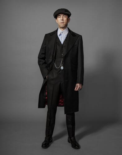 peaky blinders, newsie hat, topcoat, 3 piece suit, herringbone, Rock N roll Suits
