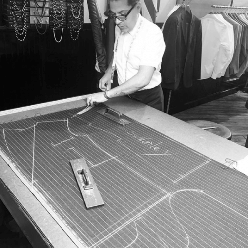 Robinson chalking a new pattern