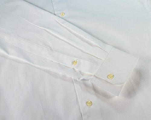 White Pinpoint Oxford Point collar shirt