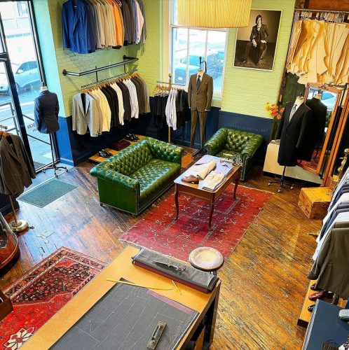 High view of the store area