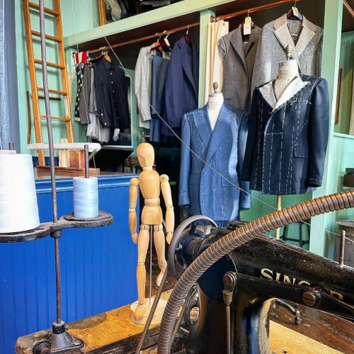 Storage of suits that are in the process of being tailored