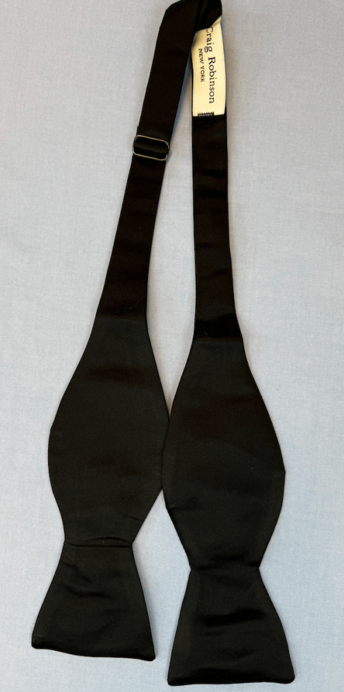 Black Dutchess Silk Bowtie