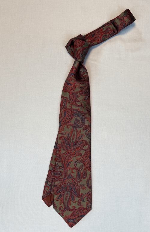 Burgundy Paisly Tie