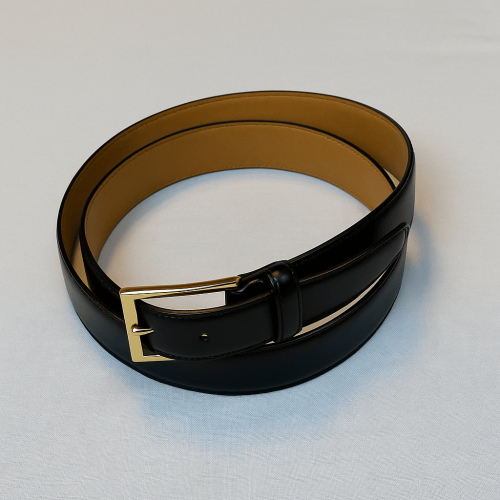 Classic Formal Black Leather Belt